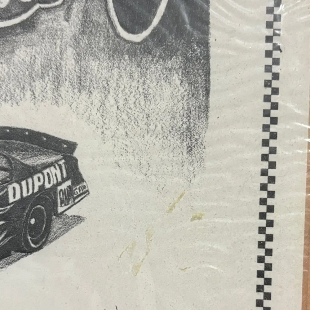 Dale Adkins Art Sketch 11 x 14 NASCAR Jeff Gordon #24